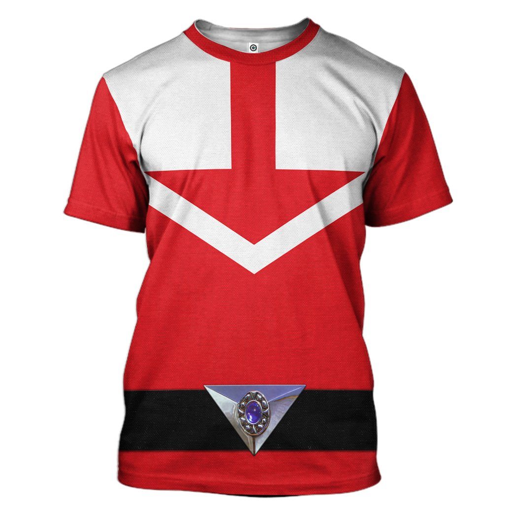  Red Power Rangers Time Force Tshirt Hoodie Apparel