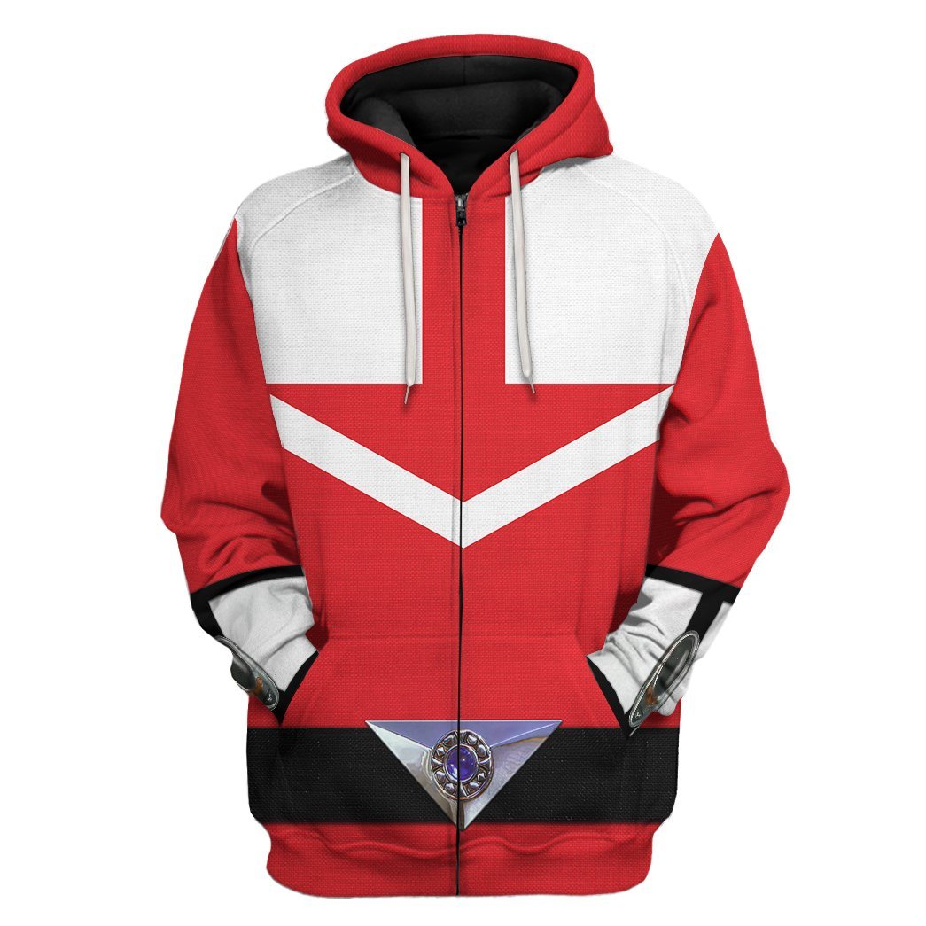  Red Power Rangers Time Force Tshirt Hoodie Apparel