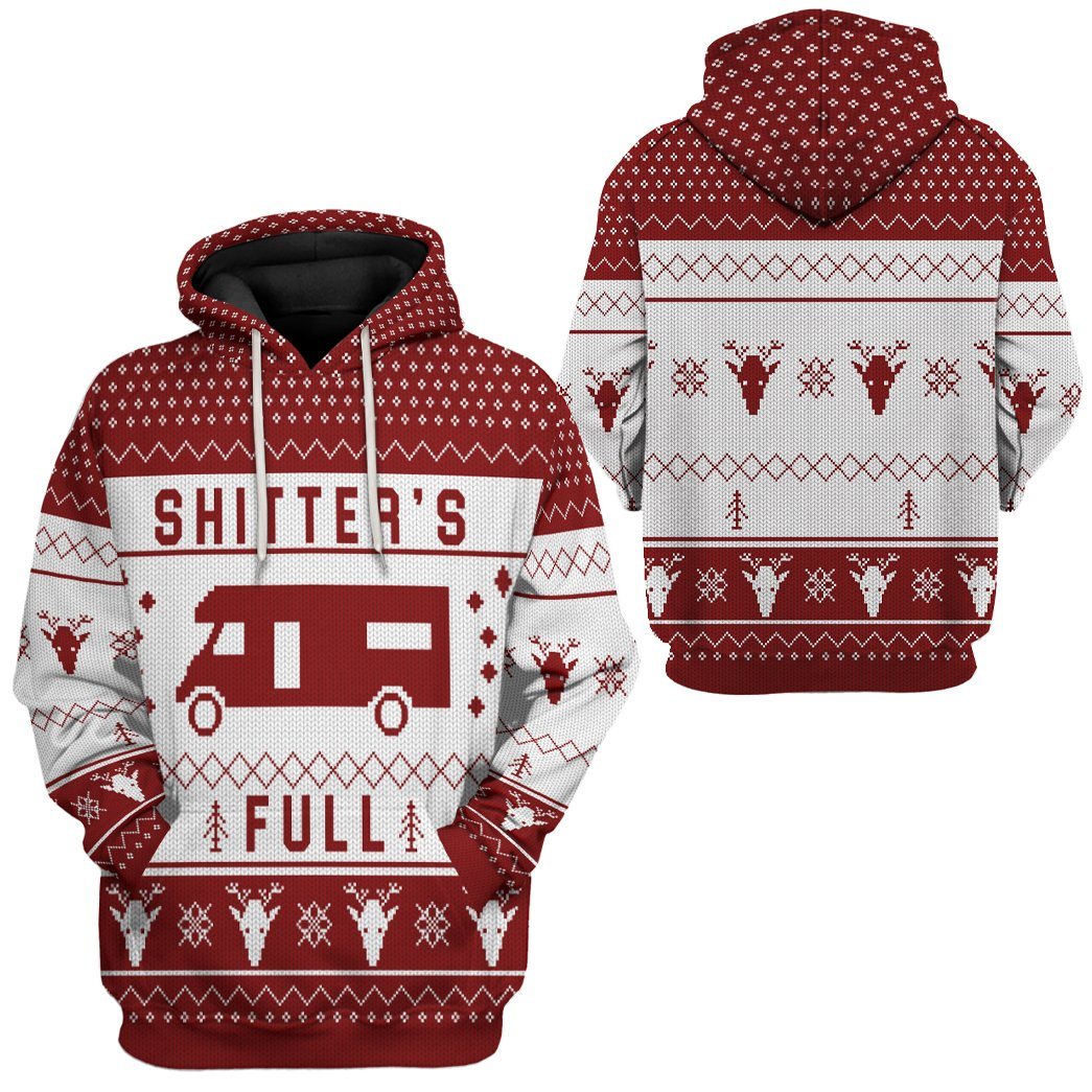  Shitters Full Ugly Christmas Red Custom Hoodie Apparel