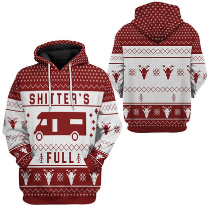  Shitters Full Ugly Christmas Red Custom Hoodie Apparel