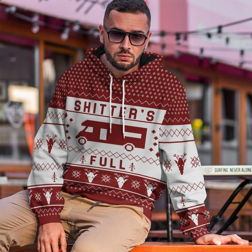  Shitters Full Ugly Christmas Red Custom Hoodie Apparel