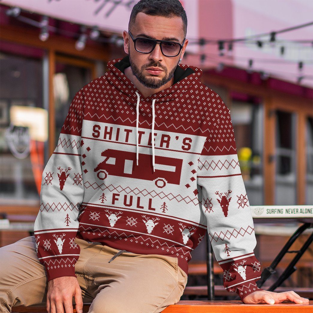  Shitters Full Ugly Christmas Red Custom Hoodie Apparel
