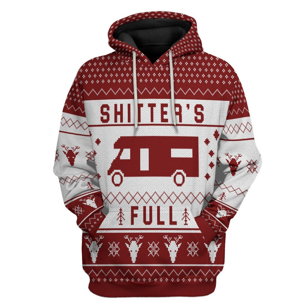  Shitters Full Ugly Christmas Red Custom Hoodie Apparel