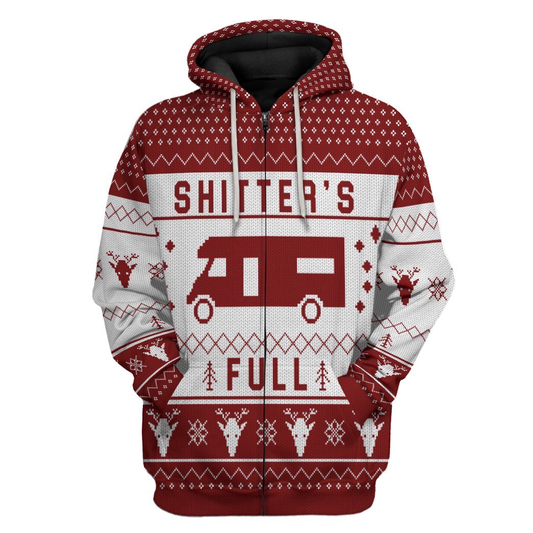  Shitters Full Ugly Christmas Red Custom Hoodie Apparel