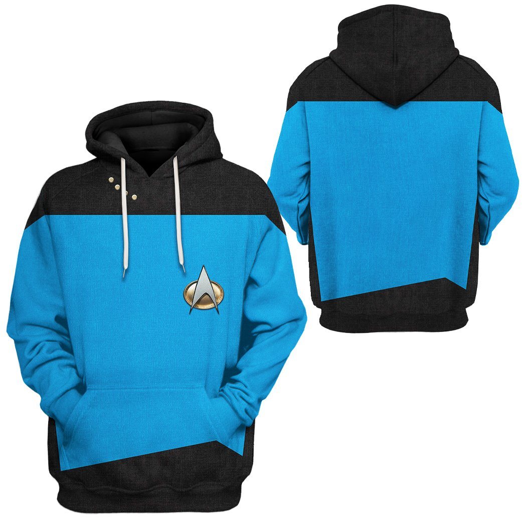  S.T The Next Generation 1987 1994 Blue Custom Tshirt Hoodie Apparel