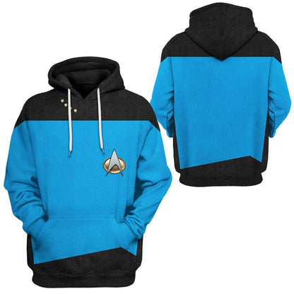  S.T The Next Generation 1987 1994 Blue Custom Tshirt Hoodie Apparel