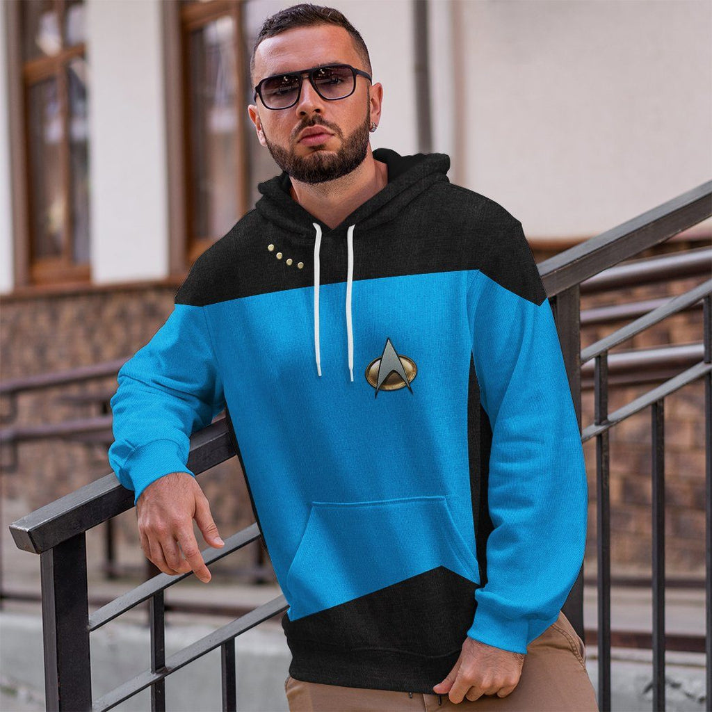  S.T The Next Generation 1987 1994 Blue Custom Tshirt Hoodie Apparel