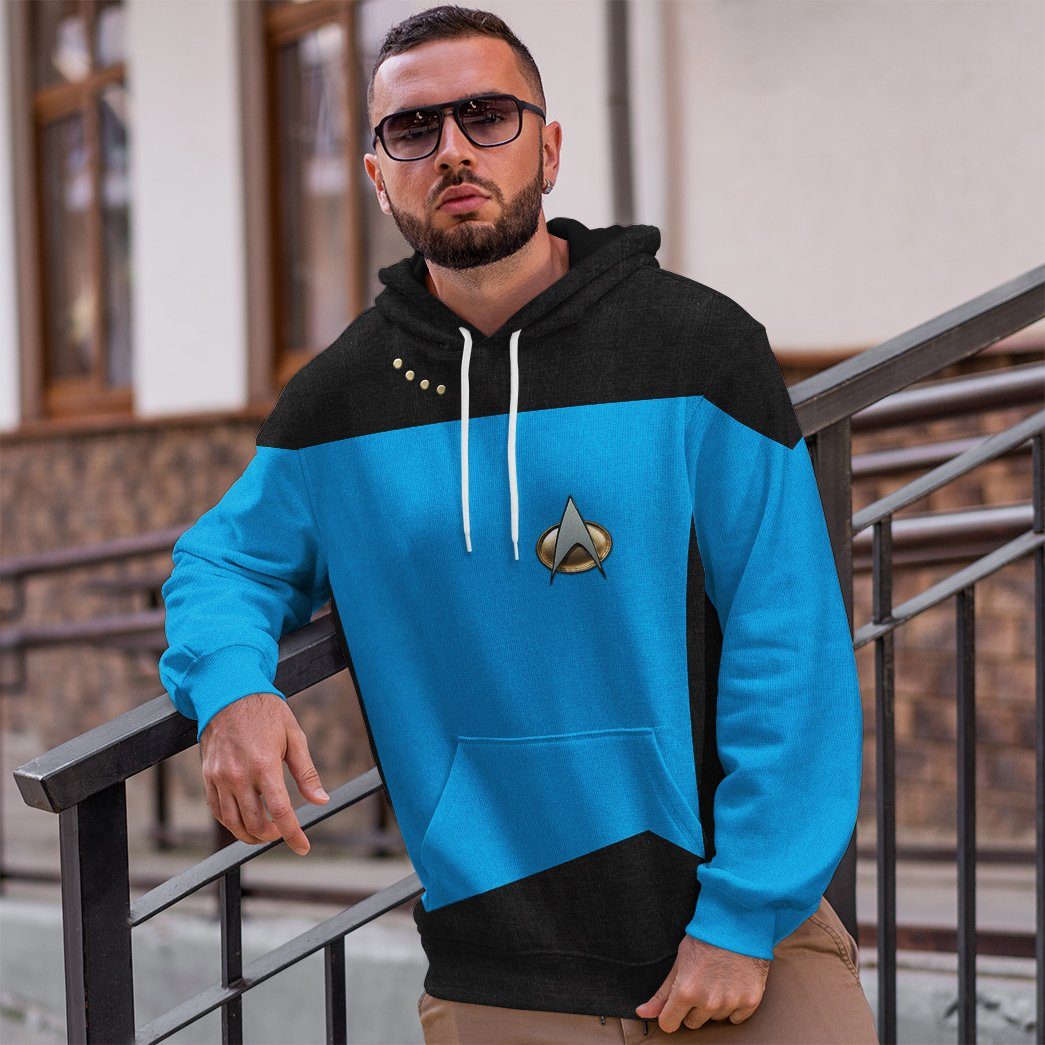  S.T The Next Generation 1987 1994 Blue Custom Tshirt Hoodie Apparel