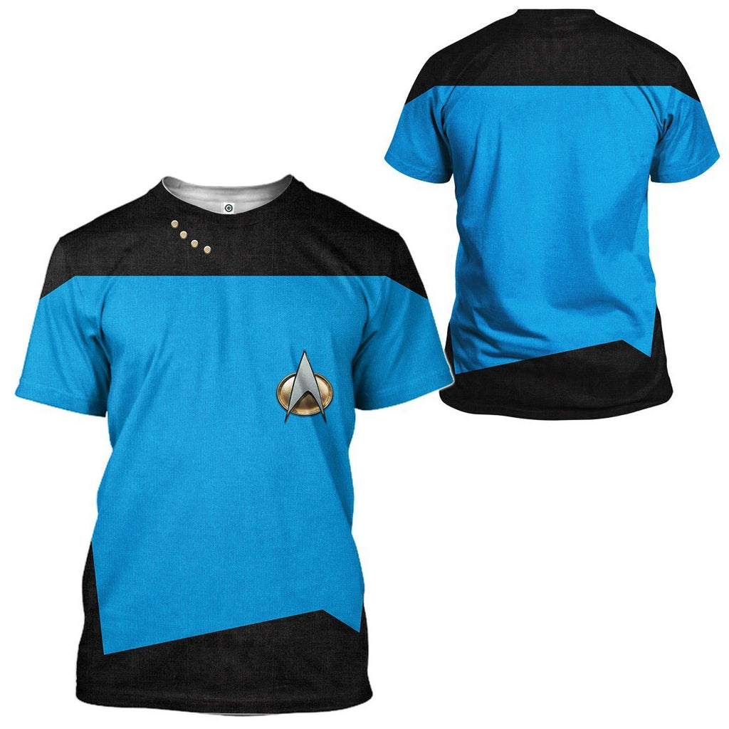  S.T The Next Generation 1987 1994 Blue Custom Tshirt Hoodie Apparel