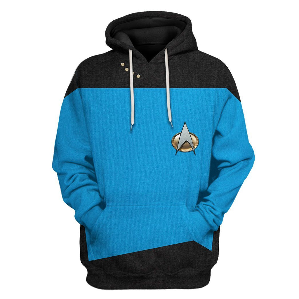 S.T The Next Generation 1987 1994 Blue Custom Tshirt Hoodie Apparel