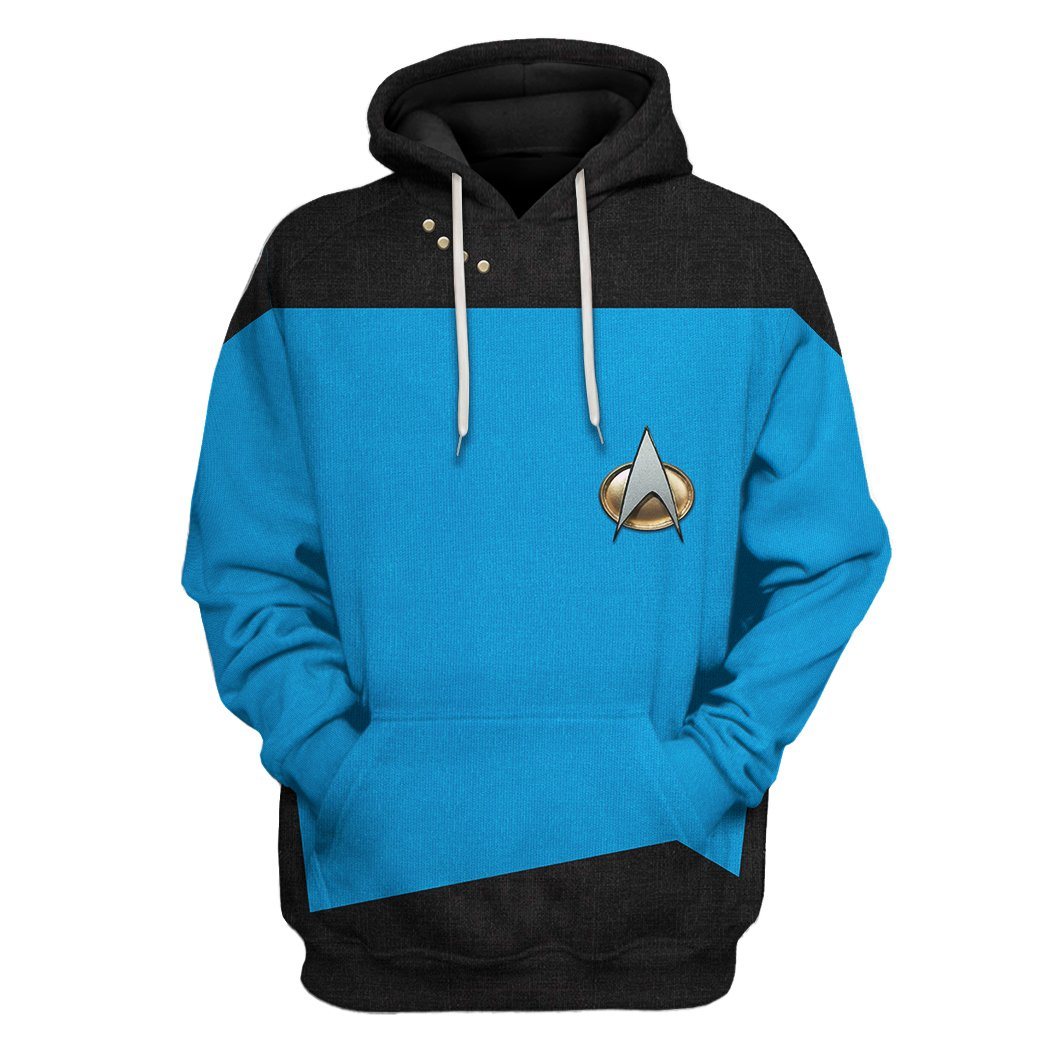  S.T The Next Generation 1987 1994 Blue Custom Tshirt Hoodie Apparel