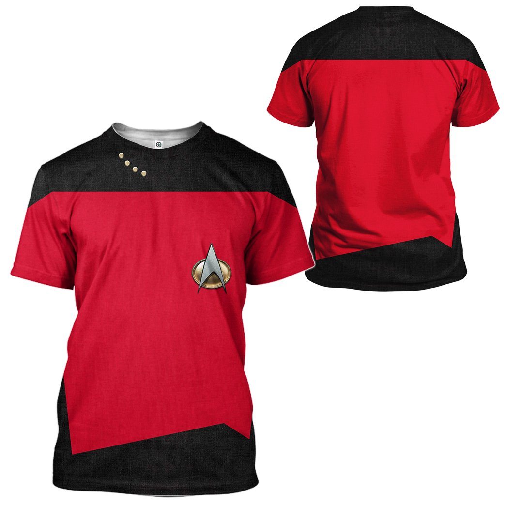 S.T The Next Generation 1987 1994 Red Custom Tshirt Hoodie Apparel