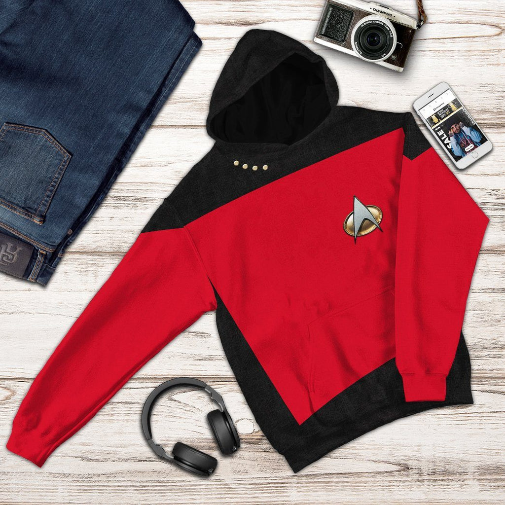  S.T The Next Generation 1987 1994 Red Custom Tshirt Hoodie Apparel