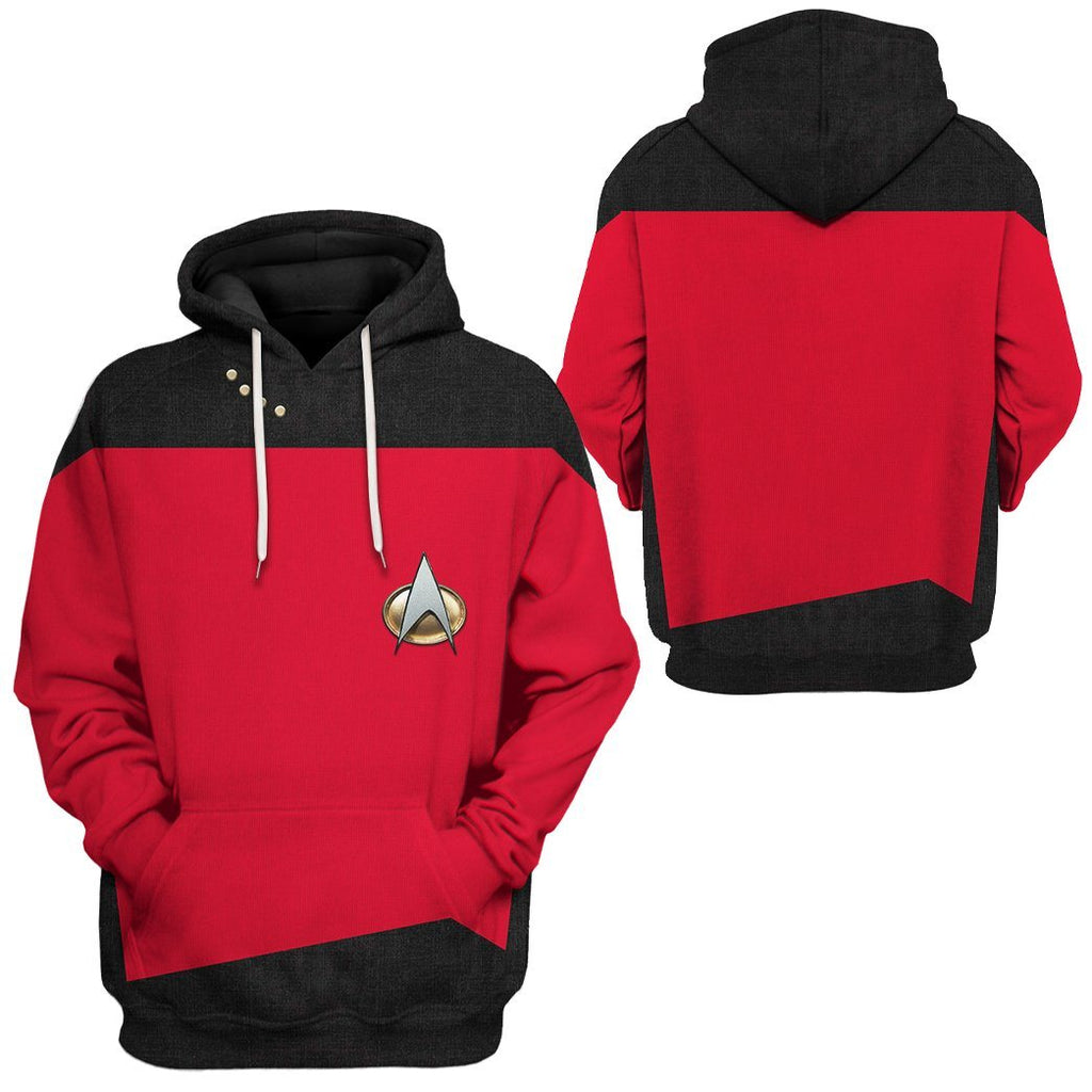  S.T The Next Generation 1987 1994 Red Custom Tshirt Hoodie Apparel