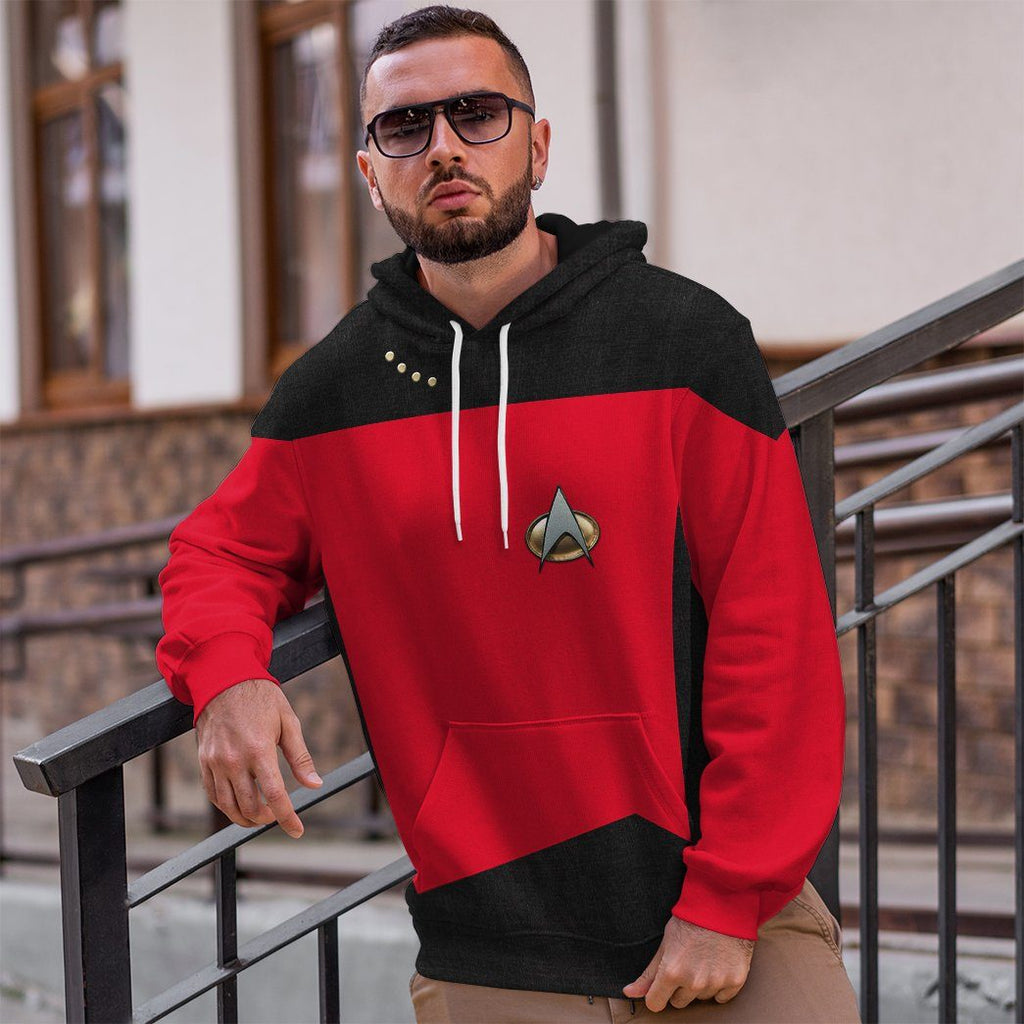  S.T The Next Generation 1987 1994 Red Custom Tshirt Hoodie Apparel
