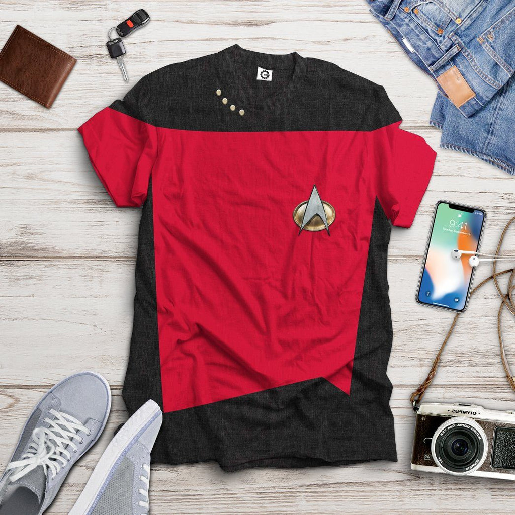  S.T The Next Generation 1987 1994 Red Custom Tshirt Hoodie Apparel