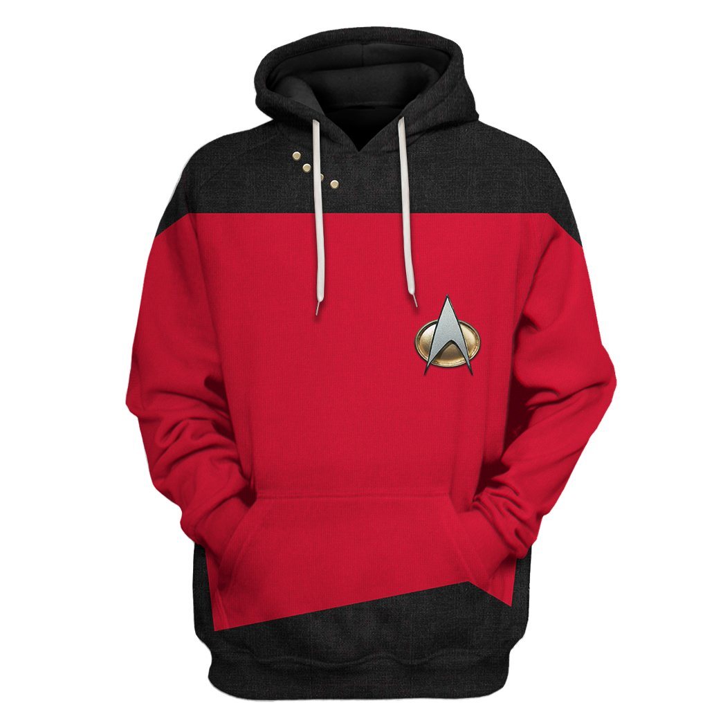  S.T The Next Generation 1987 1994 Red Custom Tshirt Hoodie Apparel