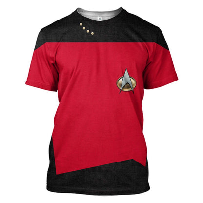  S.T The Next Generation 1987 1994 Red Custom Tshirt Hoodie Apparel