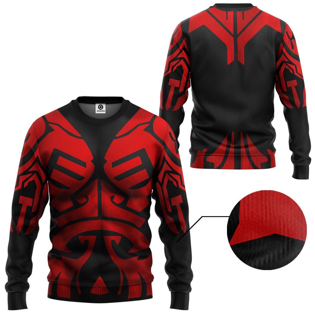  S.W Darth Maul Cosplay Custom Tshirt Hoodie Apparel