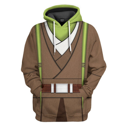  SW T-shirt SW Kit Fisto Costume 3d T-shirt SW Hoodie For Fan   