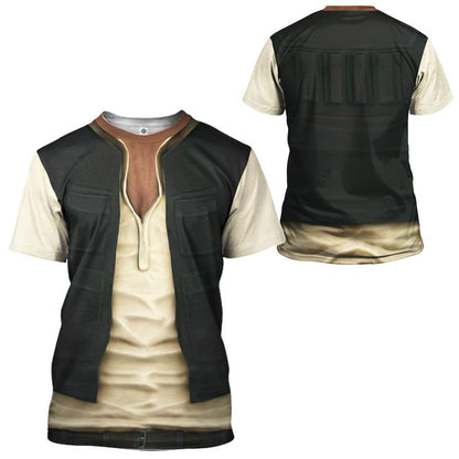  SW T-shirt SW Han Solo Costume 3d T-shirt SW Hoodie   