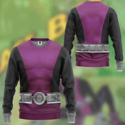  Teen Titan Beast Boy Cosplay Custom Tshirt Hoodie Apparel