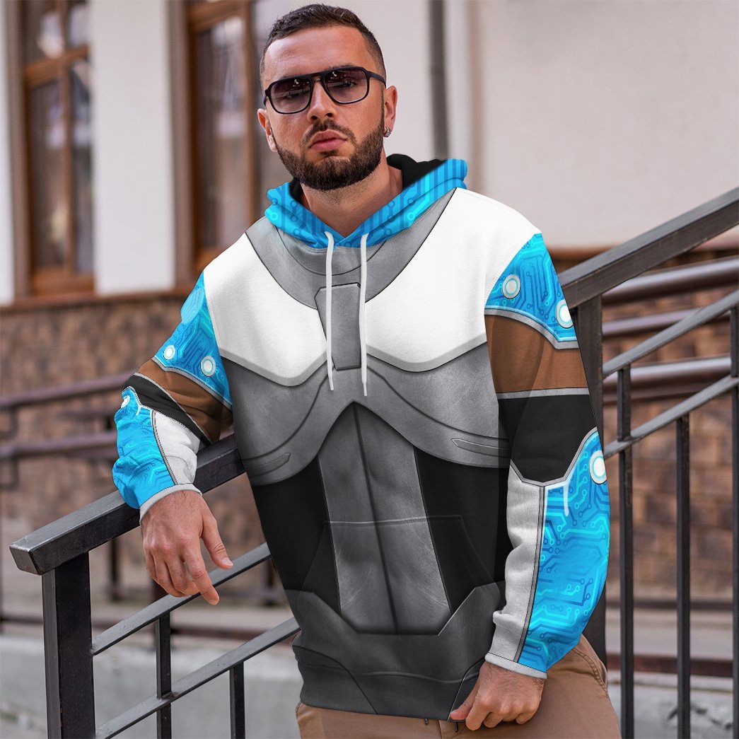  Teen Titan Cyborg Cosplay Custom Tshirt Hoodie Apparel
