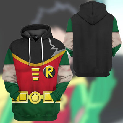  Teen Titan Robin Cosplay Custom Tshirt Hoodie Apparel
