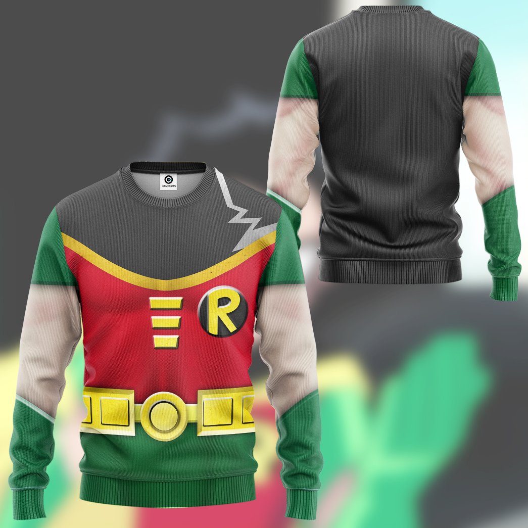 Teen Titan Robin Cosplay Custom Tshirt Hoodie Apparel