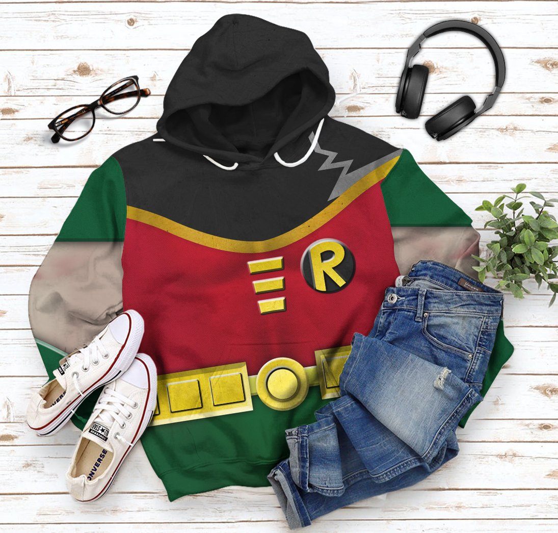  Teen Titan Robin Cosplay Custom Tshirt Hoodie Apparel
