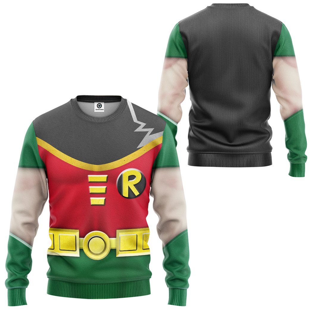  Teen Titan Robin Cosplay Custom Tshirt Hoodie Apparel