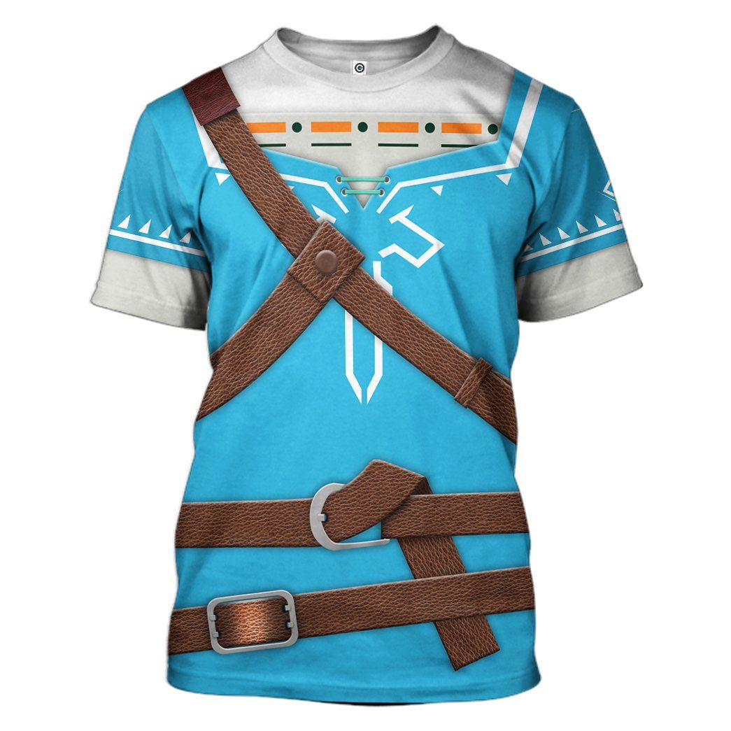  The Legend Of Zelda Link BOTW Cosplay Custom Tshirt Hoodie Apparel
