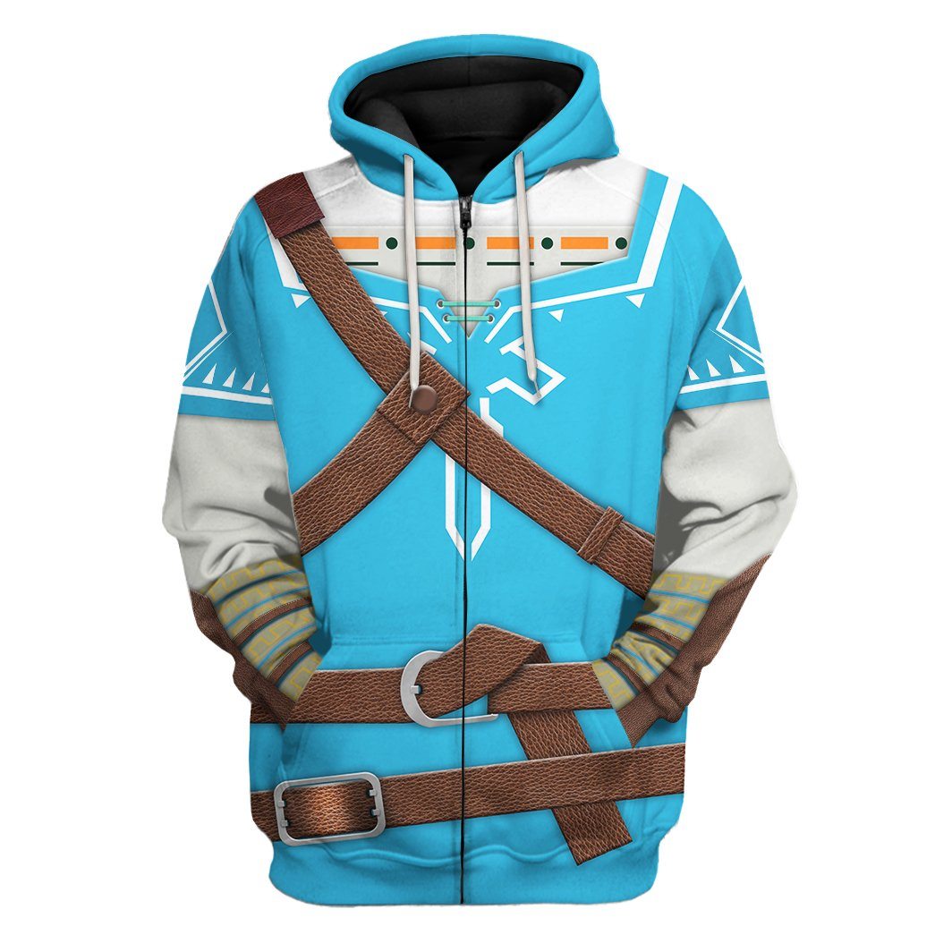  The Legend Of Zelda Link BOTW Cosplay Custom Tshirt Hoodie Apparel