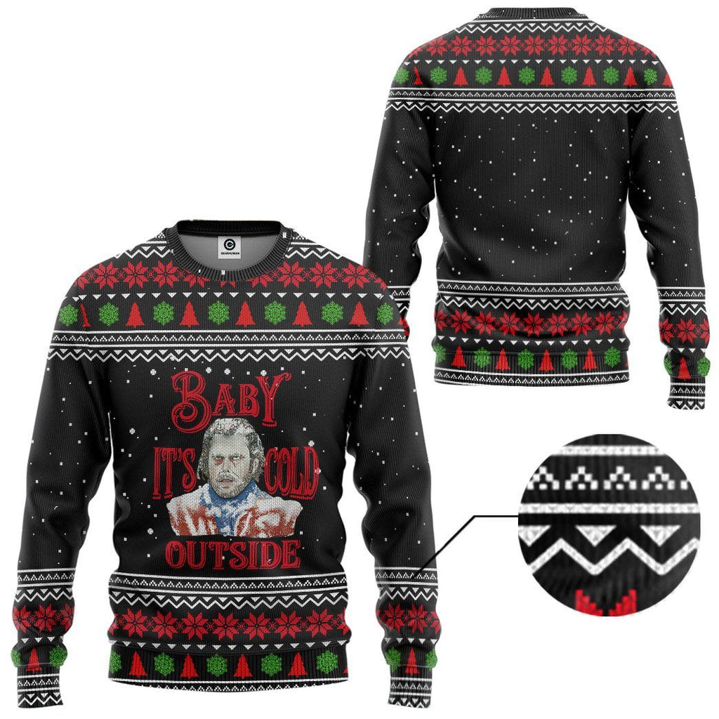  The Shining Baby It's Cold Outside Ugly Christmas Custom Tshirt Hoodie Apparel