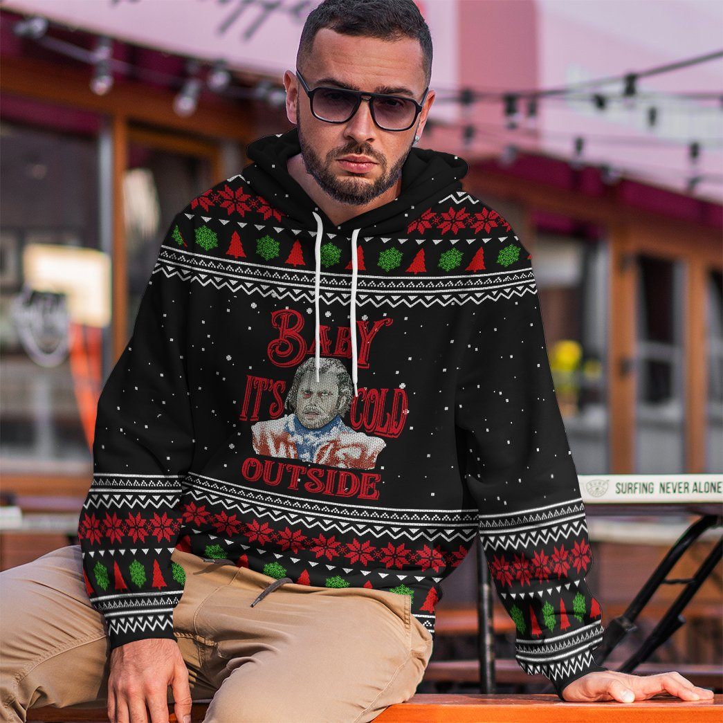  The Shining Baby It's Cold Outside Ugly Christmas Custom Tshirt Hoodie Apparel