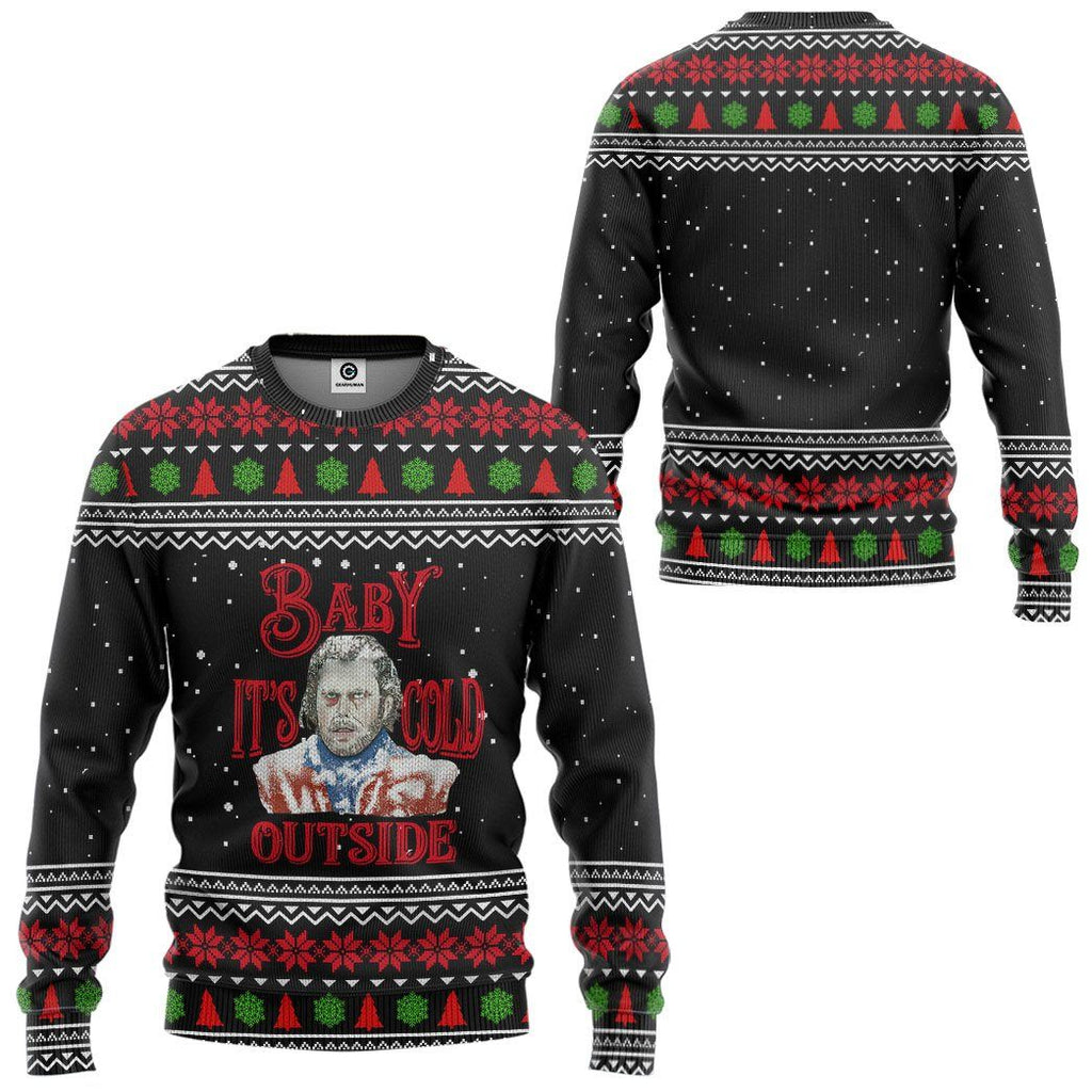  The Shining Baby It's Cold Outside Ugly Christmas Custom Tshirt Hoodie Apparel