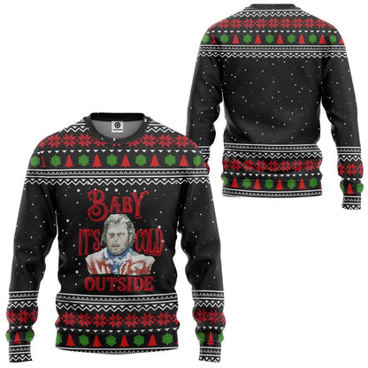  The Shining Baby It's Cold Outside Ugly Christmas Custom Tshirt Hoodie Apparel