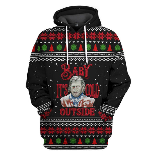  The Shining Baby It's Cold Outside Ugly Christmas Custom Tshirt Hoodie Apparel
