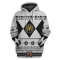  White MIGHTY MORPHIN Power Ranger Ugly Custom Tshirt Hoodie Apparel
