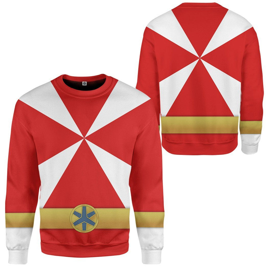  Power Rangers Lightspeed Rescue Red Ranger Custom Tshirt Hoodie Apparel