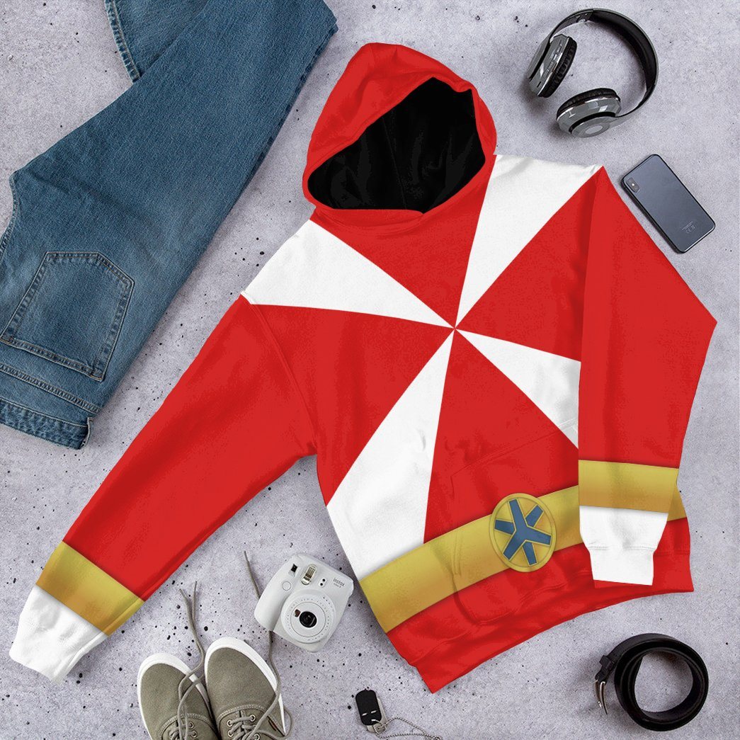  Power Rangers Lightspeed Rescue Red Ranger Custom Tshirt Hoodie Apparel