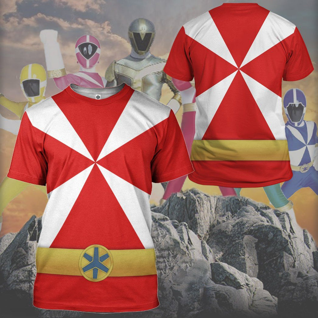  Power Rangers Lightspeed Rescue Red Ranger Custom Tshirt Hoodie Apparel