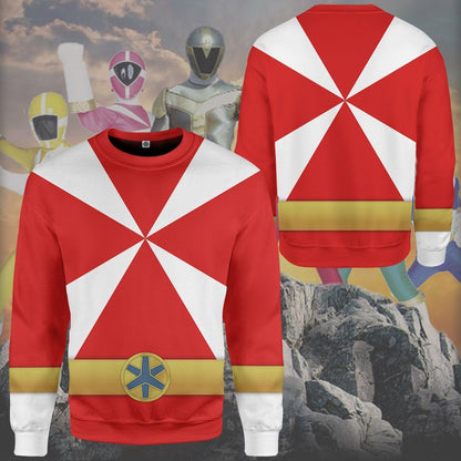  Power Rangers Lightspeed Rescue Red Ranger Custom Tshirt Hoodie Apparel