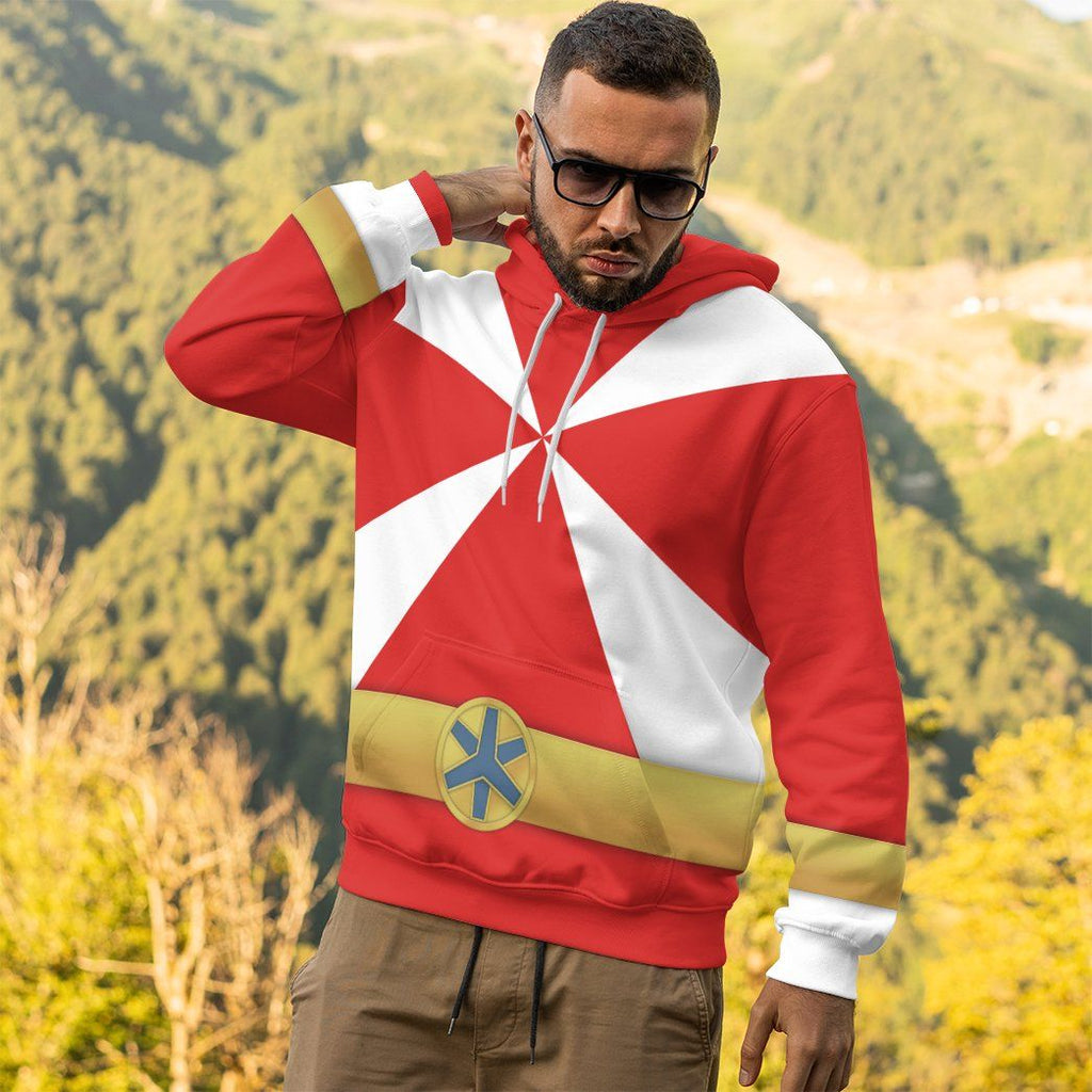  Power Rangers Lightspeed Rescue Red Ranger Custom Tshirt Hoodie Apparel
