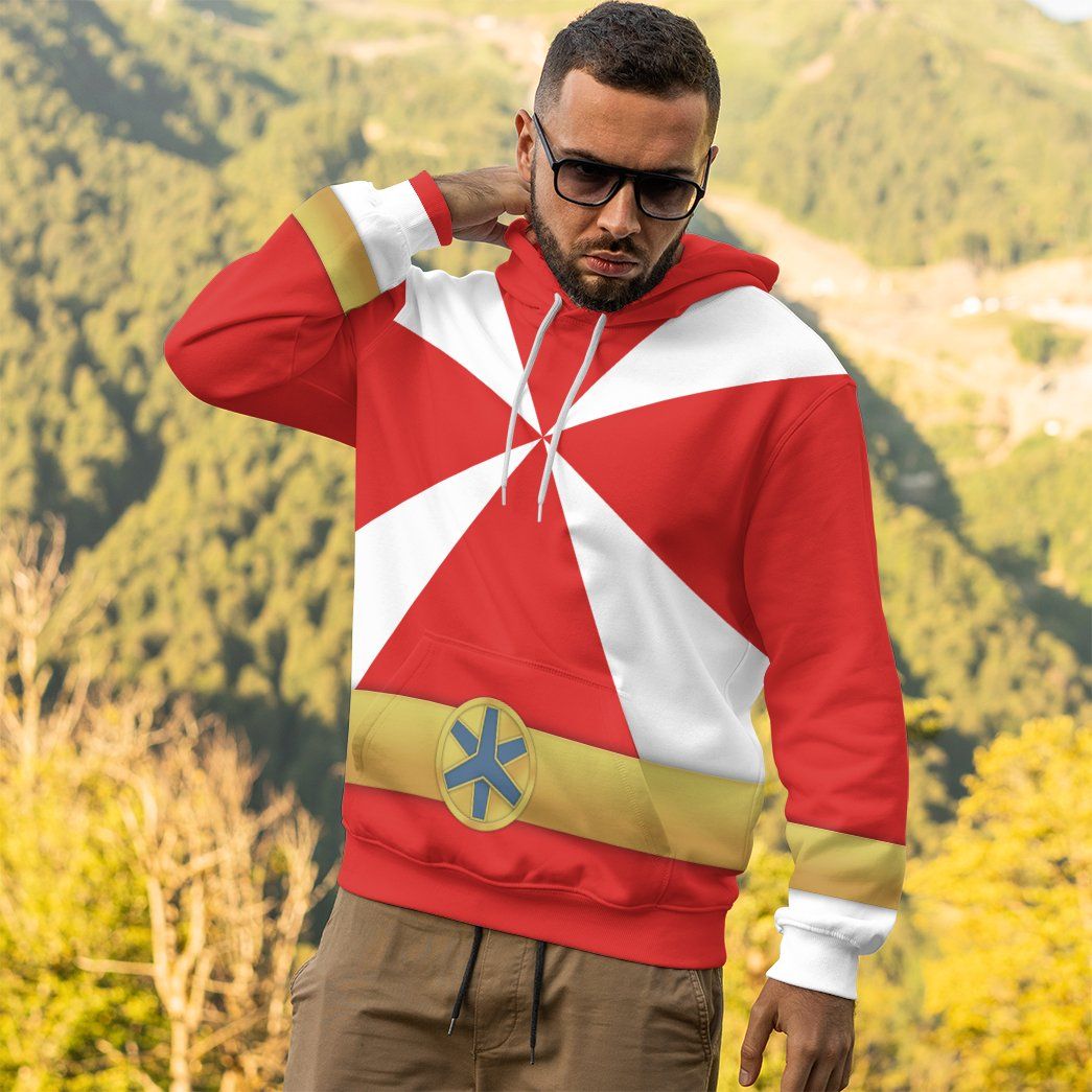  Power Rangers Lightspeed Rescue Red Ranger Custom Tshirt Hoodie Apparel