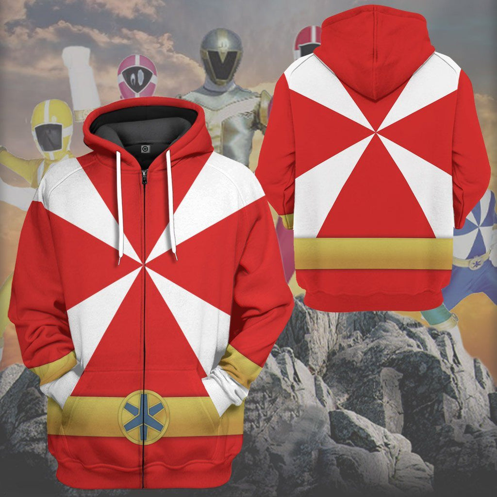  Power Rangers Lightspeed Rescue Red Ranger Custom Tshirt Hoodie Apparel