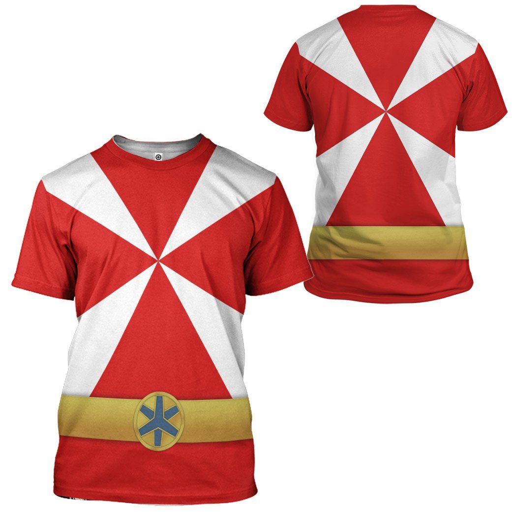  Power Rangers Lightspeed Rescue Red Ranger Custom Tshirt Hoodie Apparel