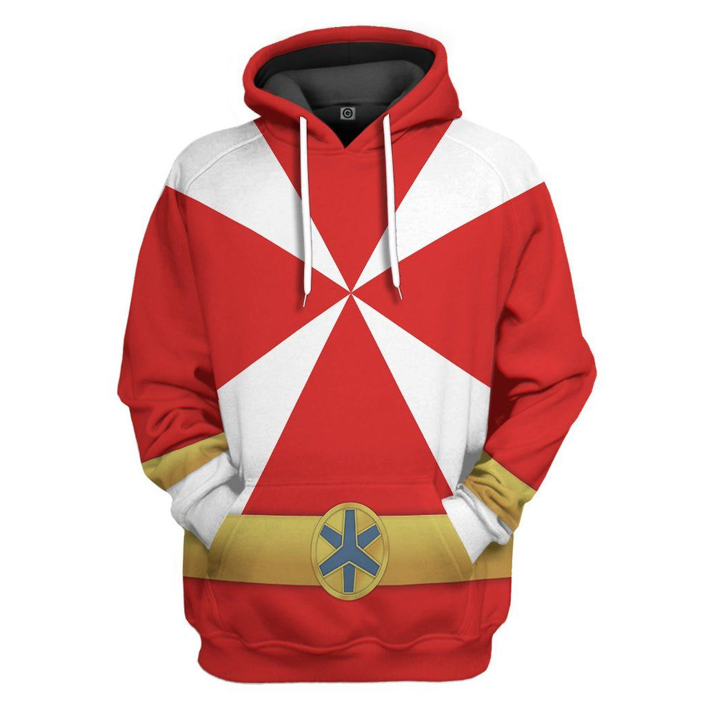  Power Rangers Lightspeed Rescue Red Ranger Custom Tshirt Hoodie Apparel