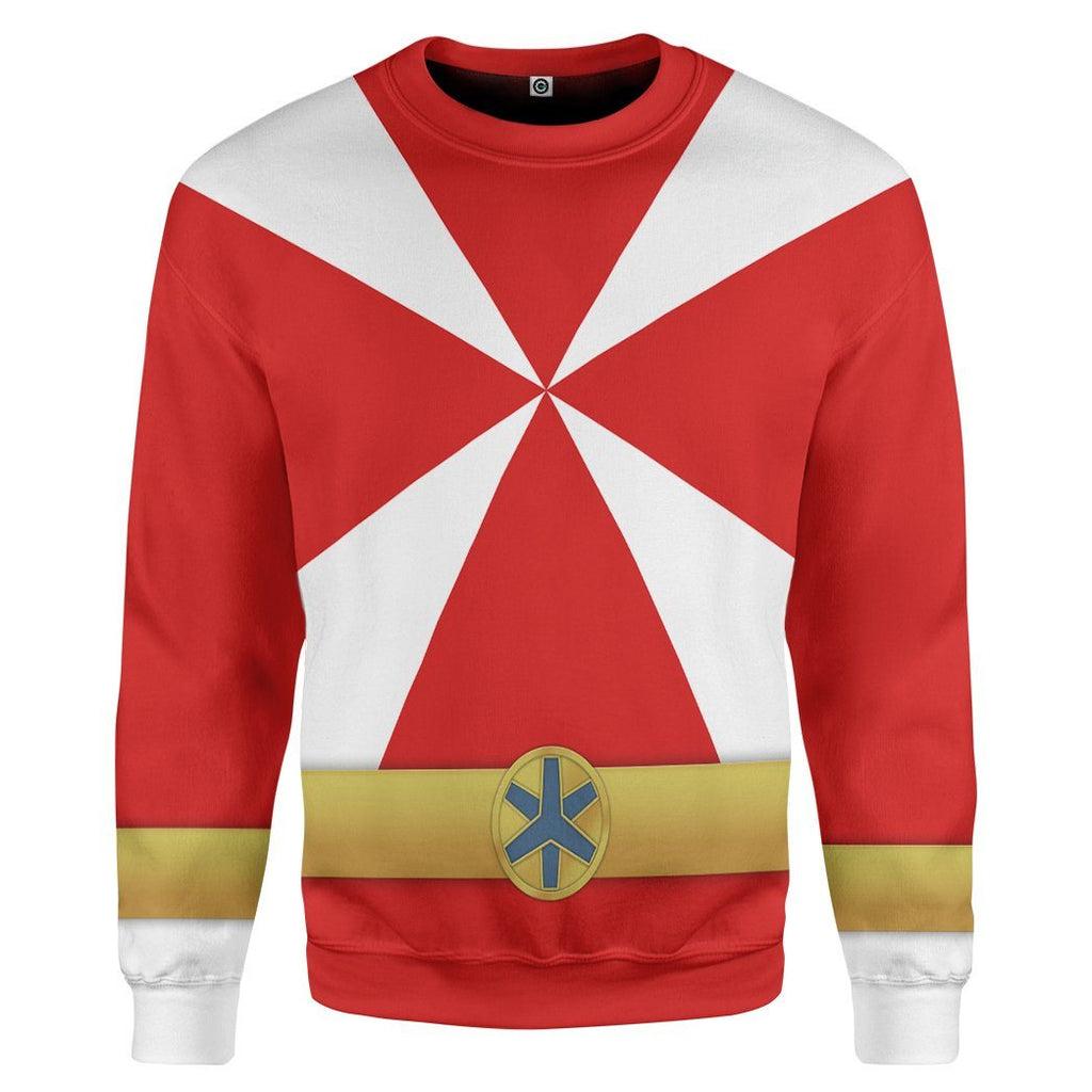  Power Rangers Lightspeed Rescue Red Ranger Custom Tshirt Hoodie Apparel