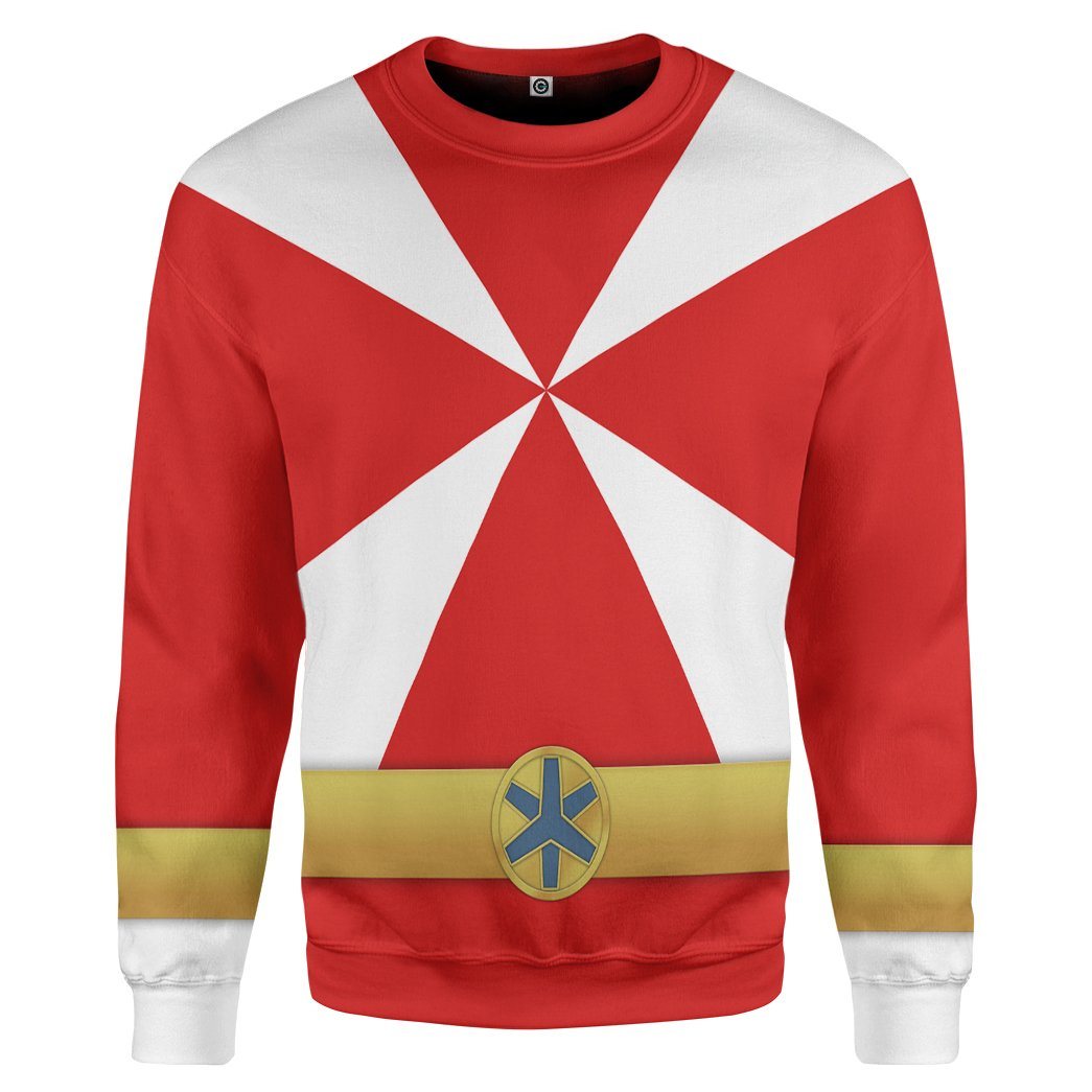  Power Rangers Lightspeed Rescue Red Ranger Custom Tshirt Hoodie Apparel